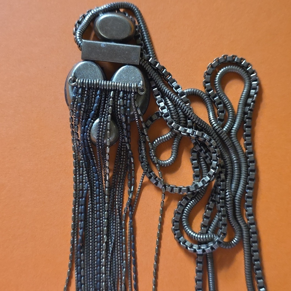 Silpada Leather Together 30 Long Necklace Brass Leather KRN0015 - Picture 6 of 7
